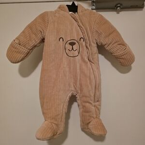 Cozy Tan Bear Kids One Piece